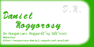 daniel mogyorosy business card